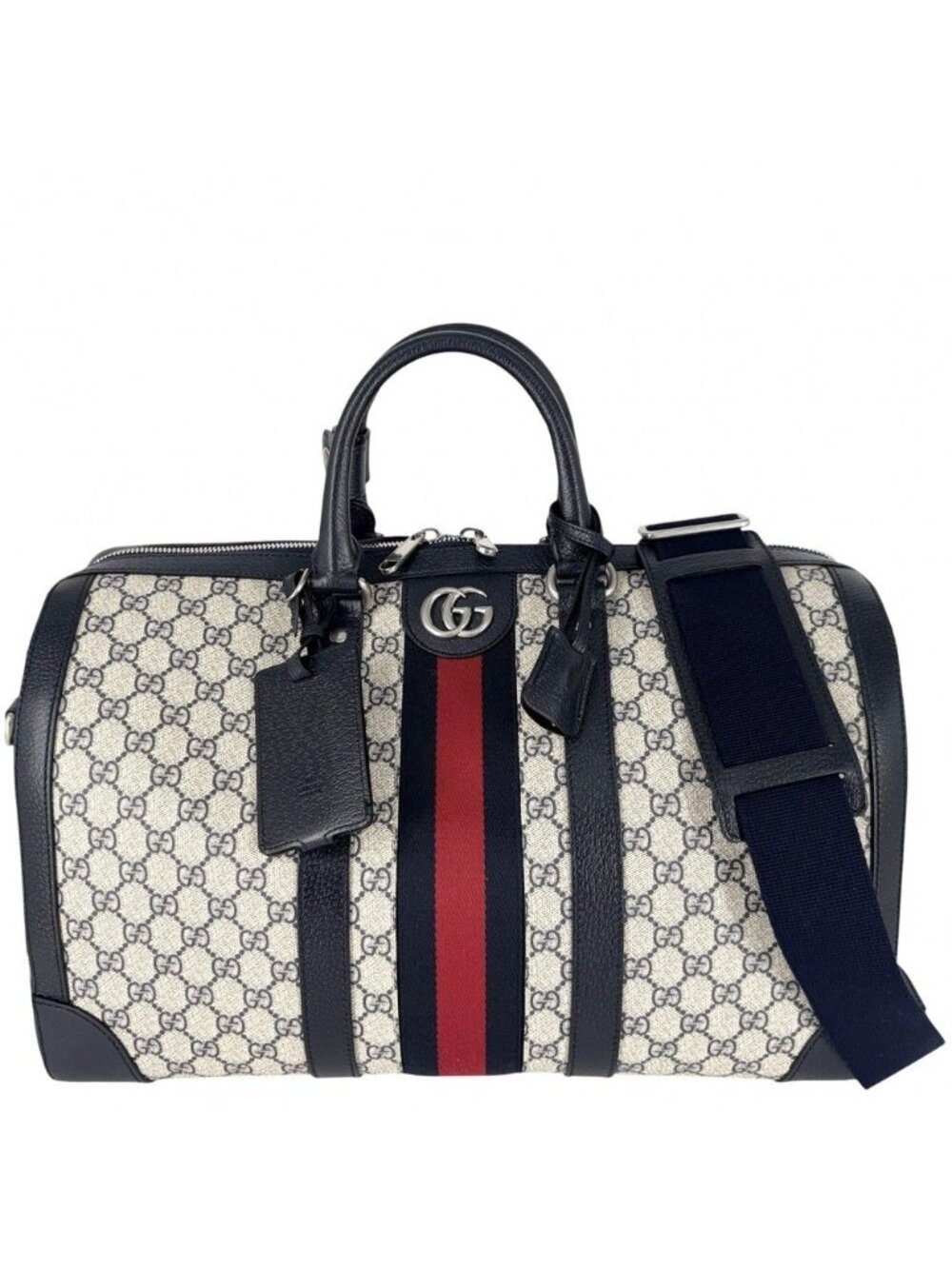Gucci Boston Bag Ophidia Duffle Shoulder Crossbody GG Supreme Canvas